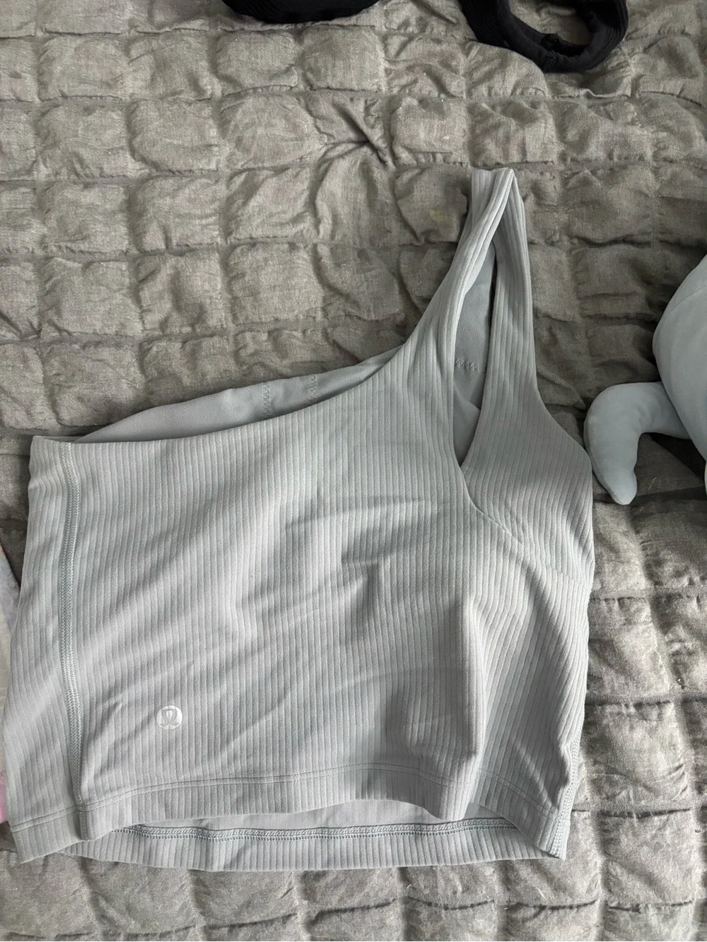 lululemon athletica Ribbed One-Shoulder Tank - Light Gray